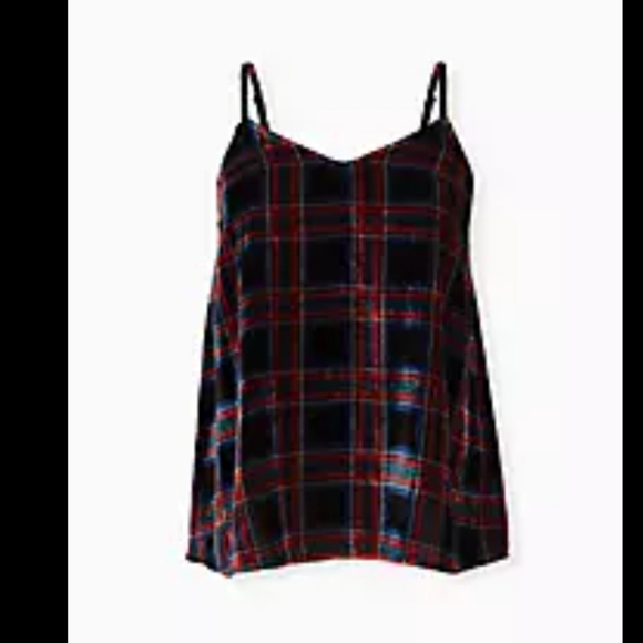 Torrid Sophie Dark Academia Whimsigoth Tartan multi plaid cami size 1X - Picture 2 of 9